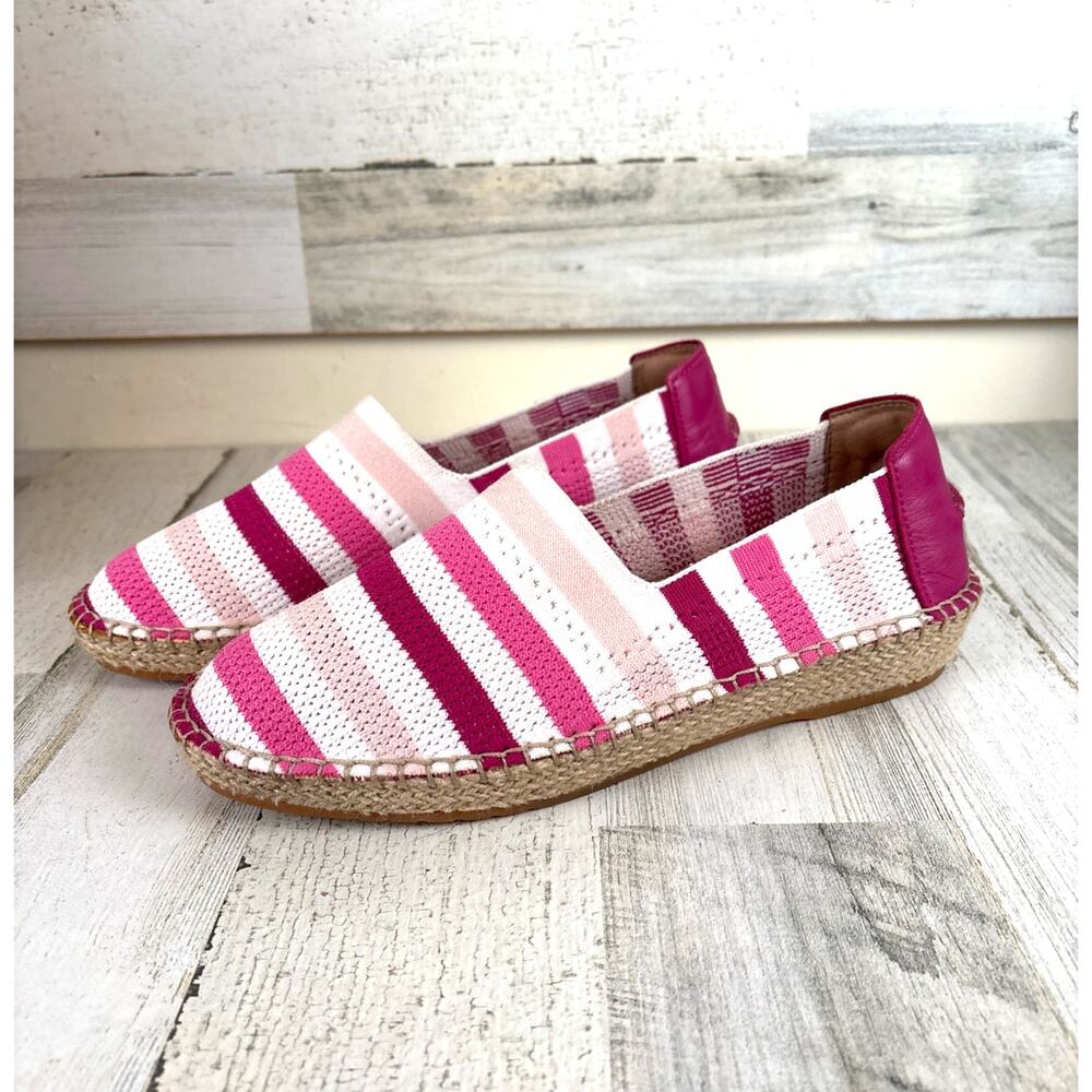Cole Haan Womens 9.5 Pink Stripe Cloudfeel Stitchlite Espadrilles NEW